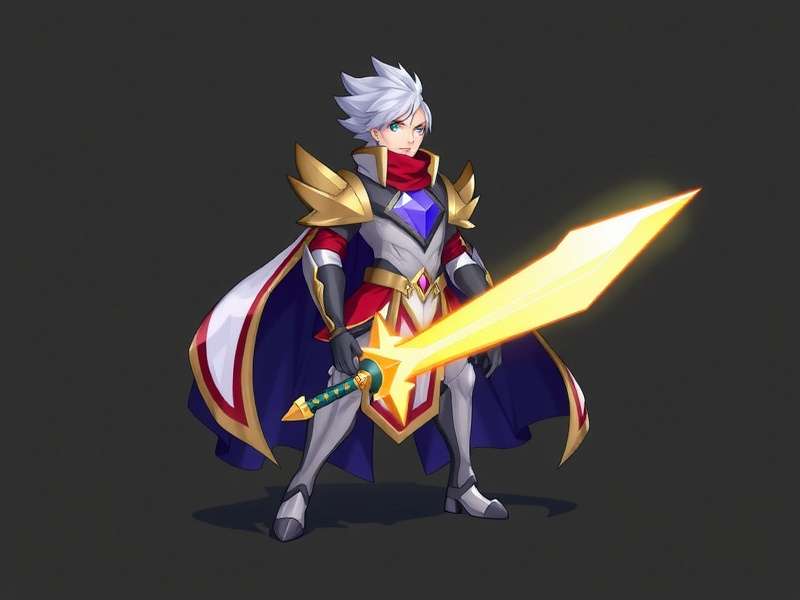 Bright Sword Star Game Hero Character